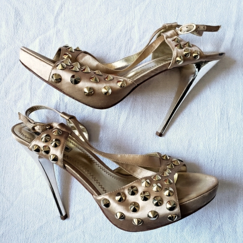 Charles David Techie Studded Champagne Stiletto